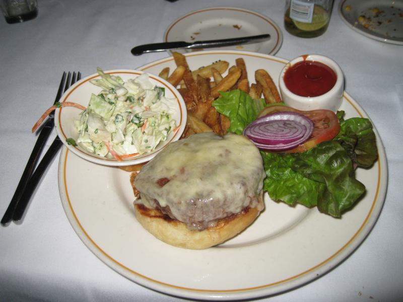 White Cheddar Burger - Oakwood Grill